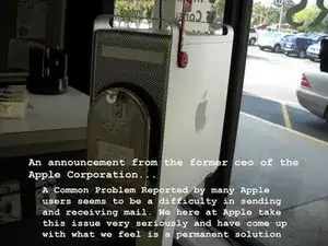 How to build a Mailbox out of an old Apple G5 Mac Pro tower