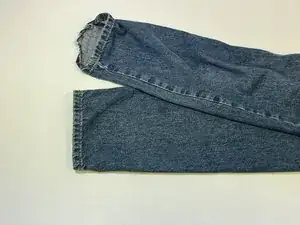 Fixing frayed Jeans
