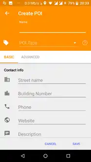 Modify/create POIs (offline)