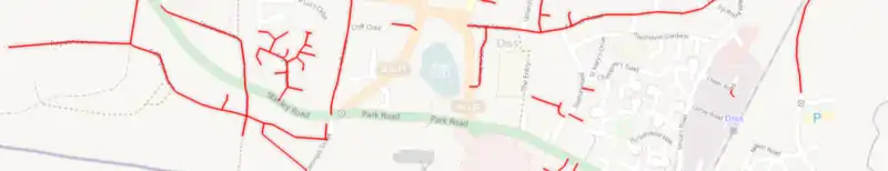 Unknown roads overlay