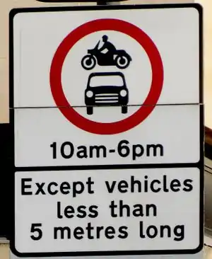 One example for Feature : Conditional restrictions