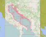 The area covered by the OpenSeaMap chart bundle 'Adriatic Sea' as of may 2016.