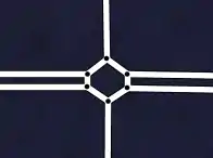 Drum cu 2 sensuri despărţite şi sens giratoriu