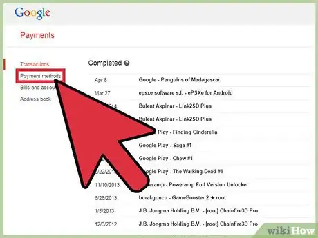 Image titled Remove a Card from Google Wallet Step 3