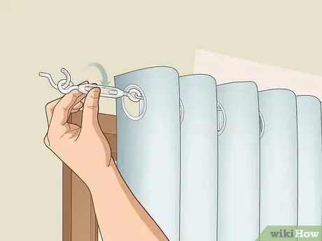 Image titled Hang Curtains with Wire Step 12