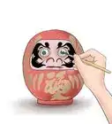 Use a Daruma Good Luck Doll