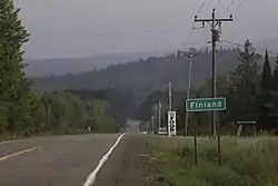 Signpost for the community of Finland