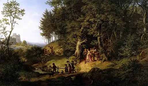 Bridal Procession in a Spring Landscape (1847)