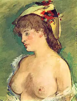Blonde Woman with Bare Breasts (c. 1878) by Édouard Manet