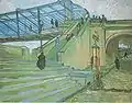Vincent van Gogh: Die Brücke von Trinquetaille1888, Privatsammlung, Leihgabe im Kunsthaus Zürich