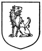 Fig. 306.—Lion sejant regardant.