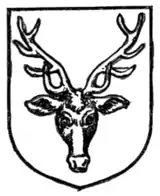 Fig. 385.—Stag's head caboshed.