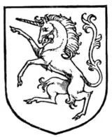 Fig. 414.—Unicorn rampant.