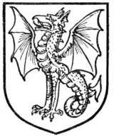 Fig. 429.—Wyvern with wings displayed.