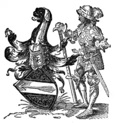 Fig. 666.—Arms of Sigmund Hagelshaimer.