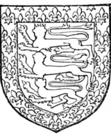 Fig. 710.—Henry de Holand, Duke of Exeter, son of preceding. Arms as preceding. (From his seal, 1455.)