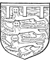 Fig. 714.—John de Mowbray, Duke of Norfolk (d. 1461): Arms as Fig. 711. (From his seal.)