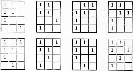 EB1911 Combinatorial Analysis, eight diagrams.jpg