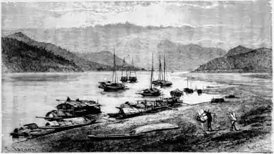 Moored for the Night (China's Spiritual Need and Claims, 1887).png
