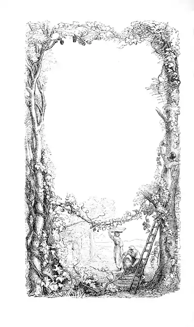 Artwork border from concluding page of Dickens's work "Pictures From Italy"
