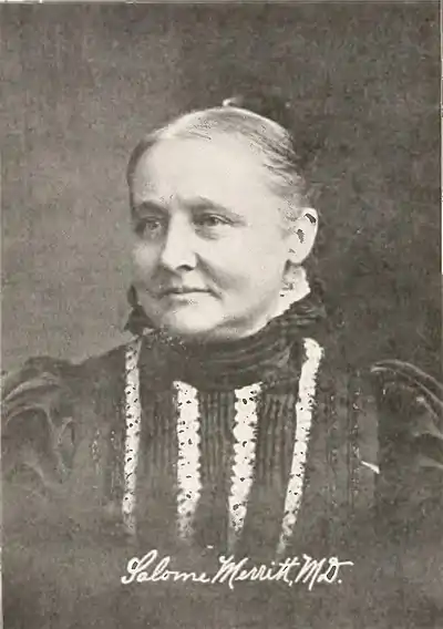 SALOME MERRITT, M.D., Sketches of representative women of New England (page 405 crop).jpg