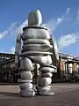 The 7-metre-tall aluminium "little man of Hoofddorp"